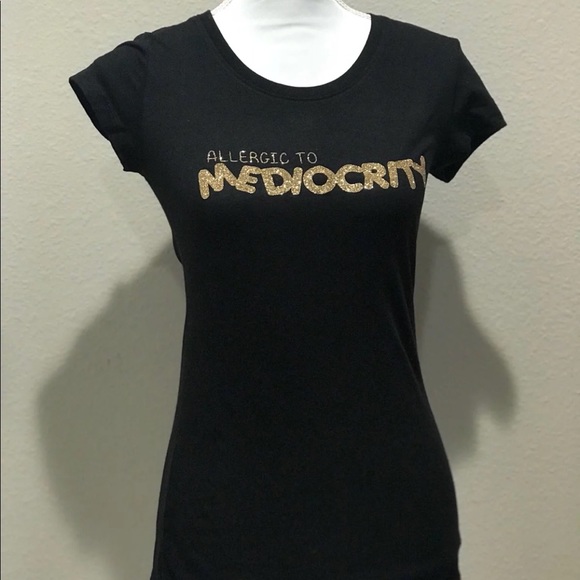 Allergic to Mediocrity Handmade Boutique style Top - Picture 1 of 3